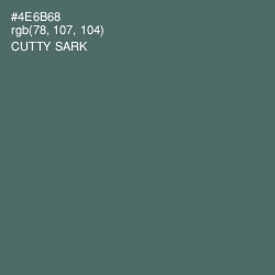#4E6B68 - Cutty Sark Color Image